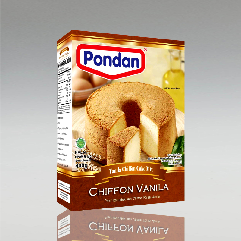 Chiffon Vanila, Pondan, 400g