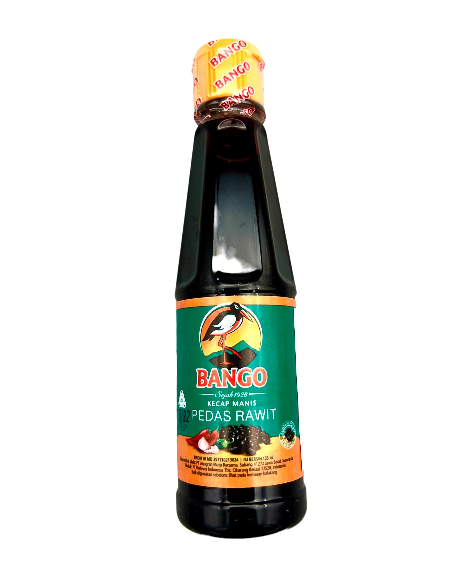 Kecap Manis Pedas Rawit, Cap Bango, 135ml