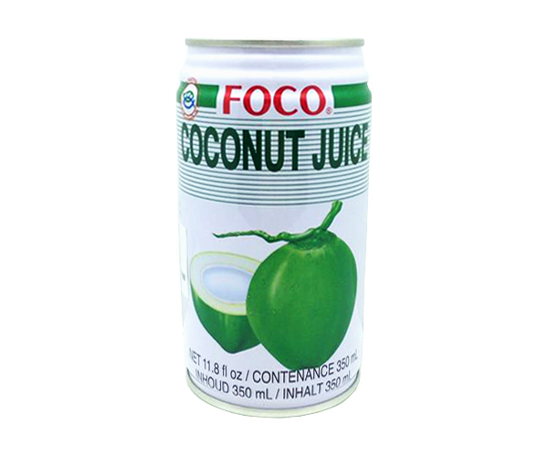Kokosgetränk mit Frucht, Foco, 350ml