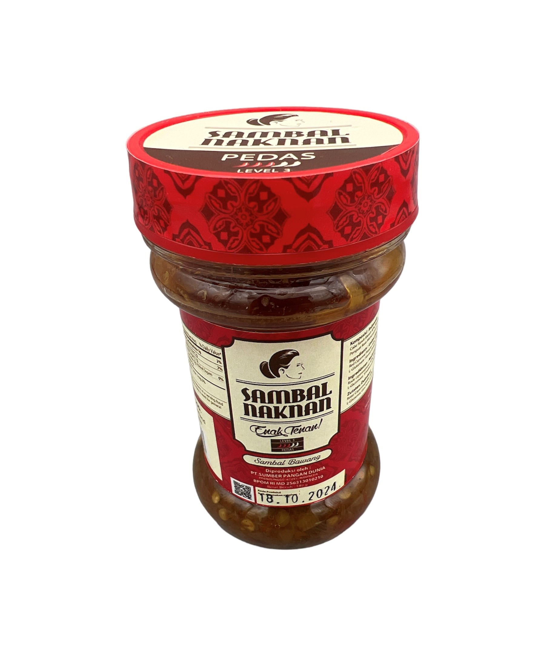 Sambal Bawang Level 3, Naknan, 140g
