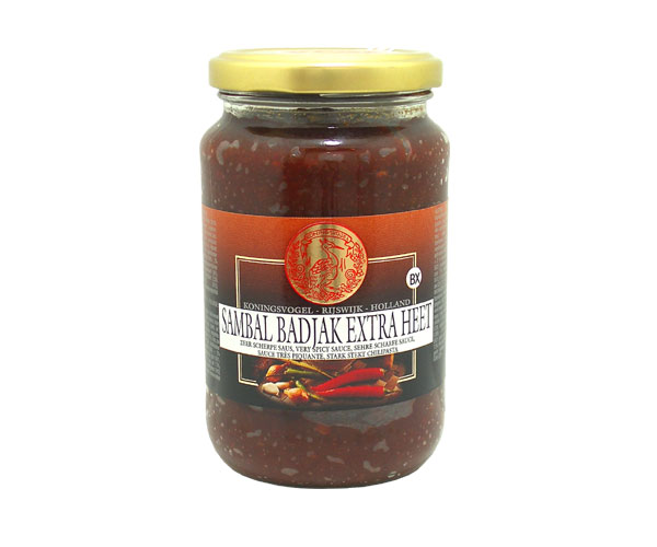 Sambal Badjak Extra Pedas, Koningsvogel, 280g