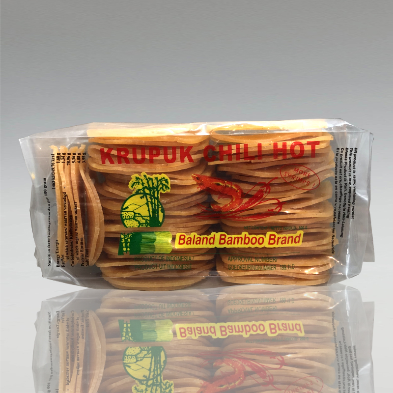 Shrimpkrupuk Scharf, Baland Bamboo, 500g