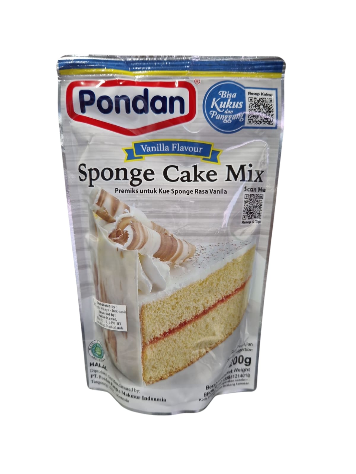 Sponge Vanila Cake Mix, Pondan, 200g