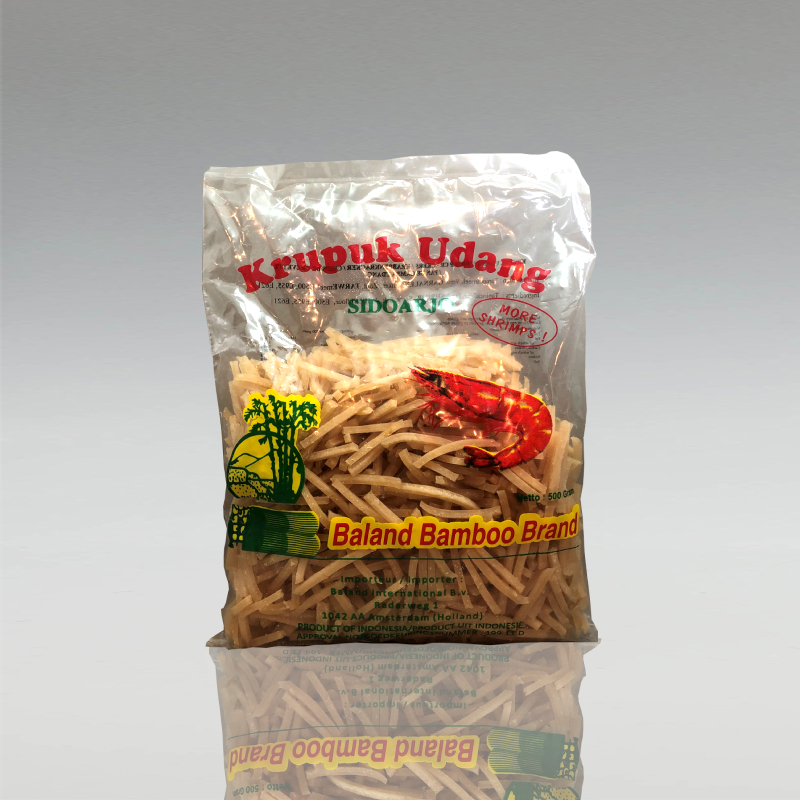 Shrimpkrupuk Sidarjo Sticks, Baland Bamboo, 500g