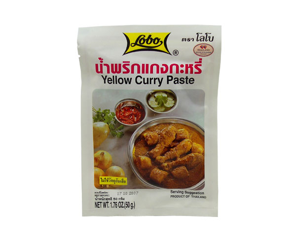 Currypaste, gelb, Lobo, 50g