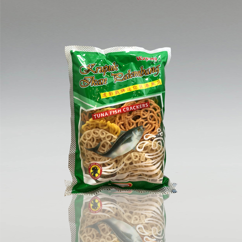 Fischkrupuk "Palembang Mini" Bunt, Cap Wayang, 250g