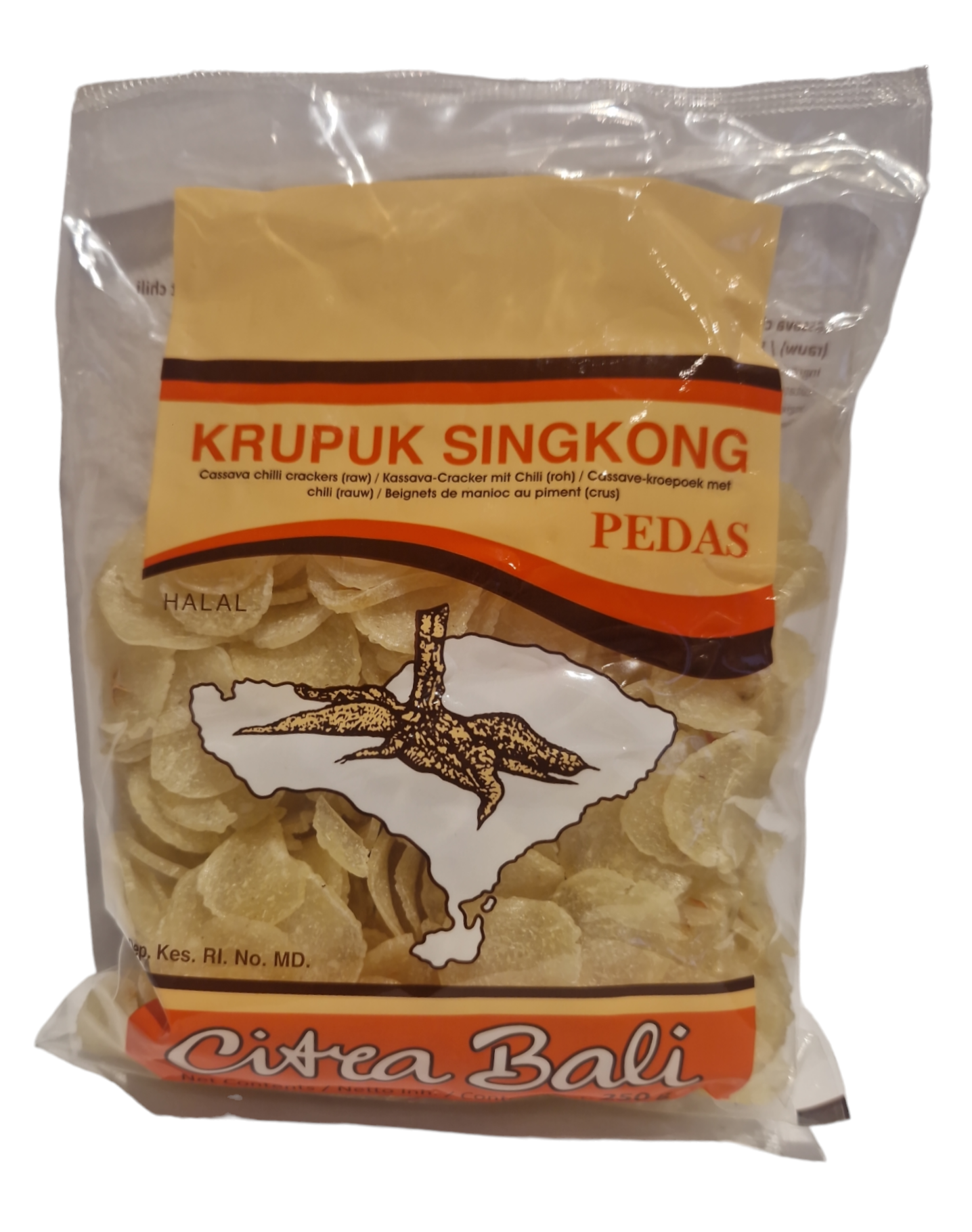 Krupuk Singkong Pedas, 250g