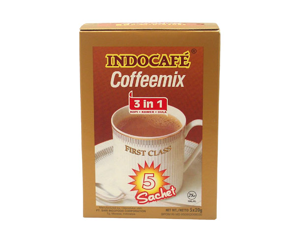Instantkaffee 3 in 1, Indocafe, 5 x 20g