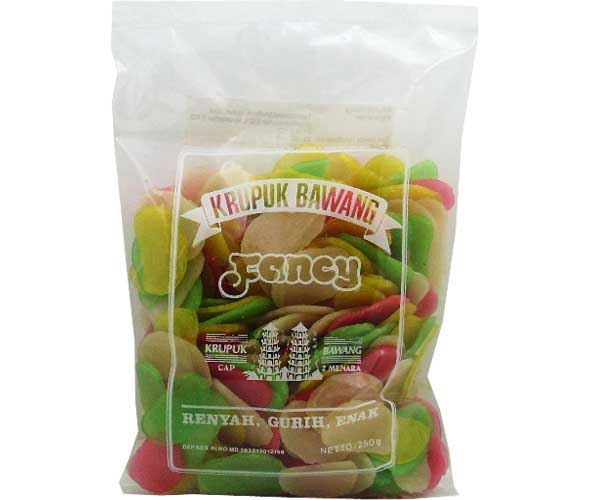 Zwiebelkrupuk "Fancy", Cap 2  Menara, 250g