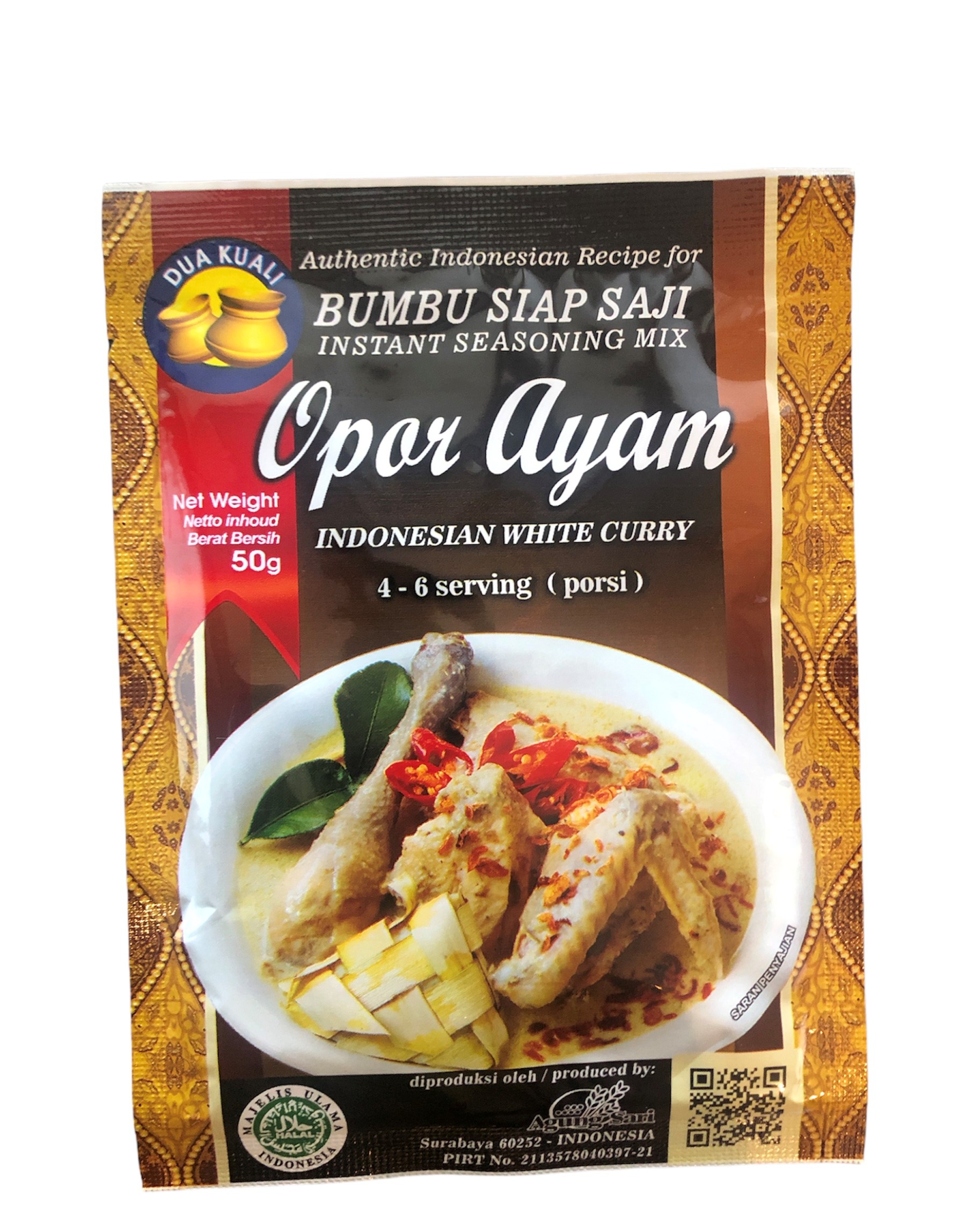 Opor Ayam, Dua Kuali, 50g