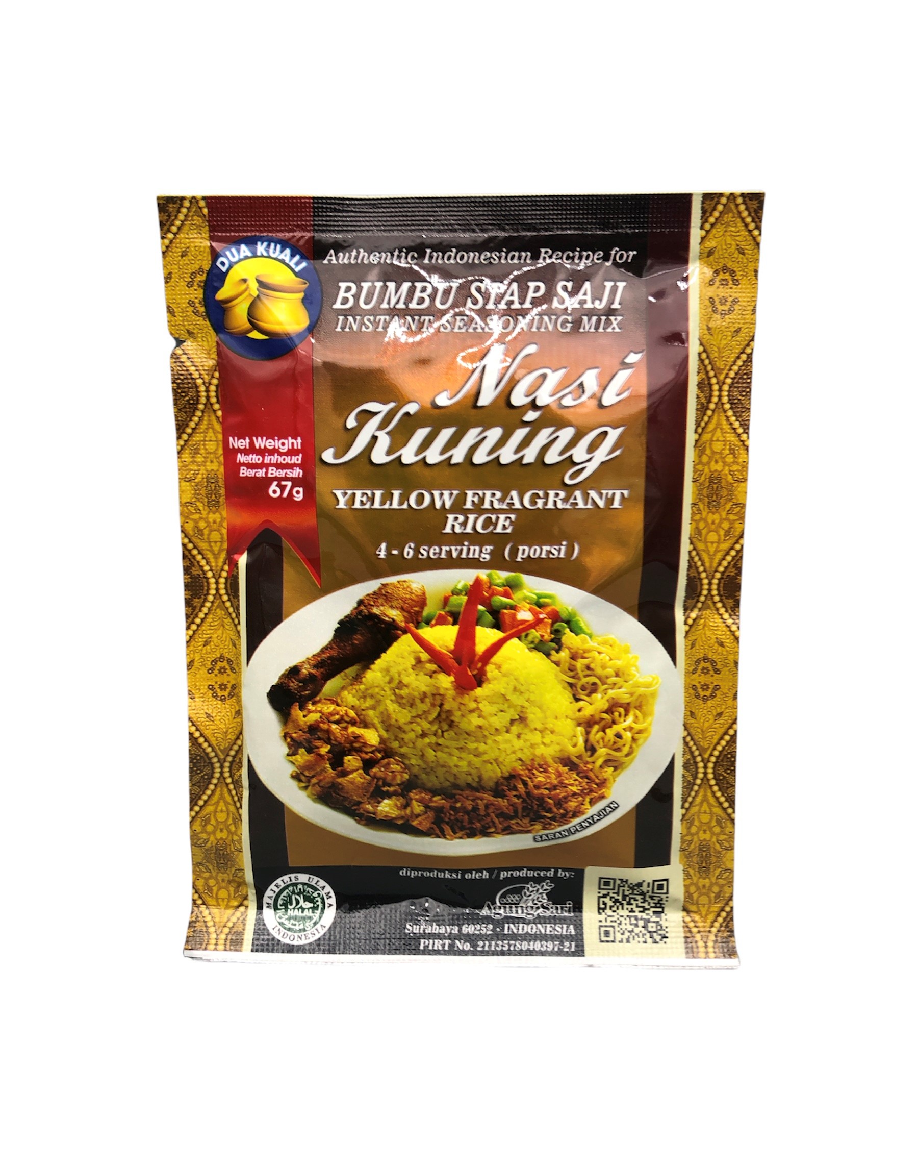 Bumbu Nasi Kuning, Dua Kuali, 70g