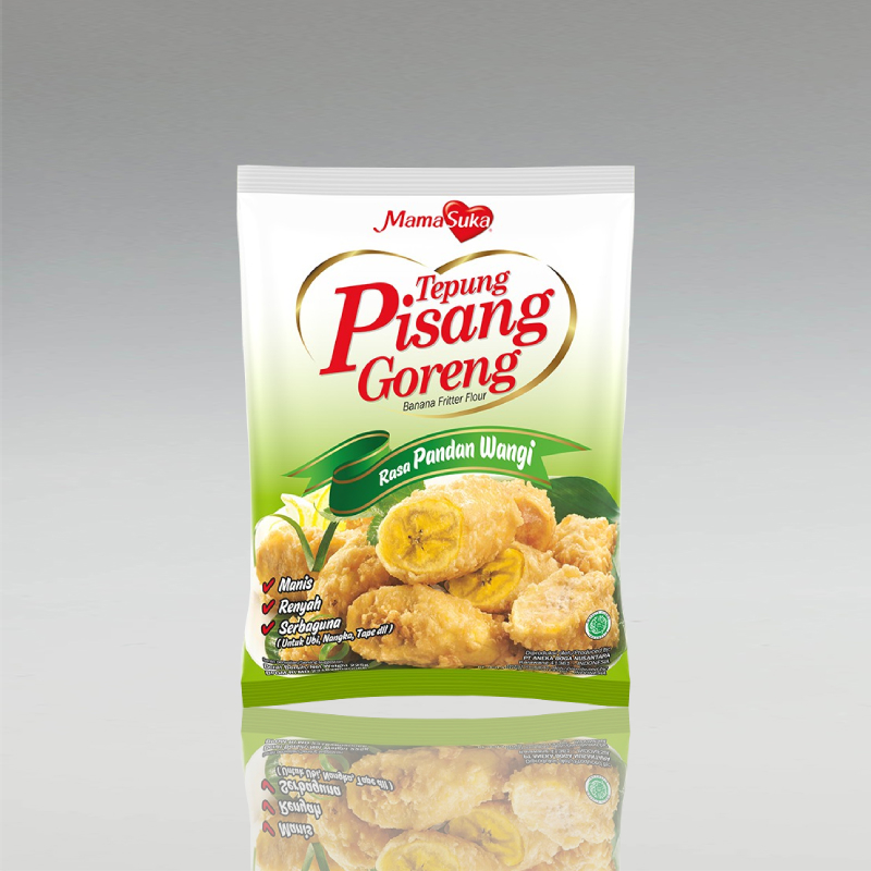 Tepung Pisang Goreng Rasa Pandan, Mamasuka, 210g