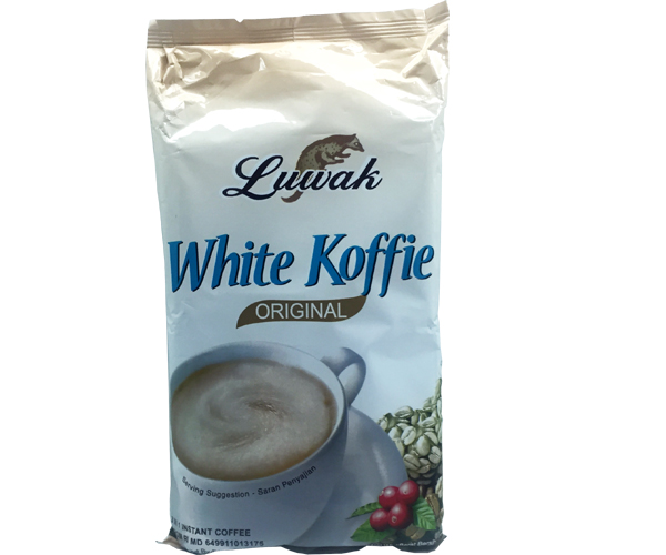 White Koffie Luwak, Less Sugar, 10 x 19g
