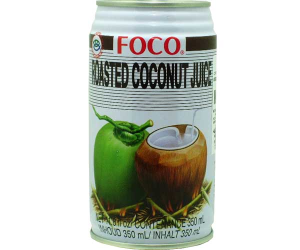 Kokosgetränk mit geröstetem Fruchtfleisch, Foco, 350ml