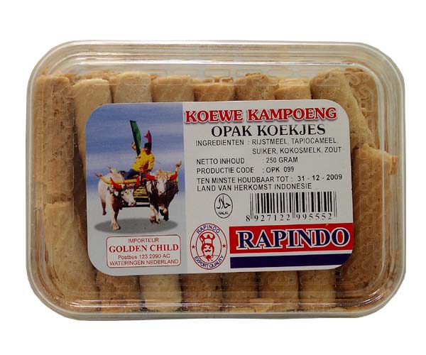 Opak Koekjes (Reismehlröllchen), Nesia, 250g