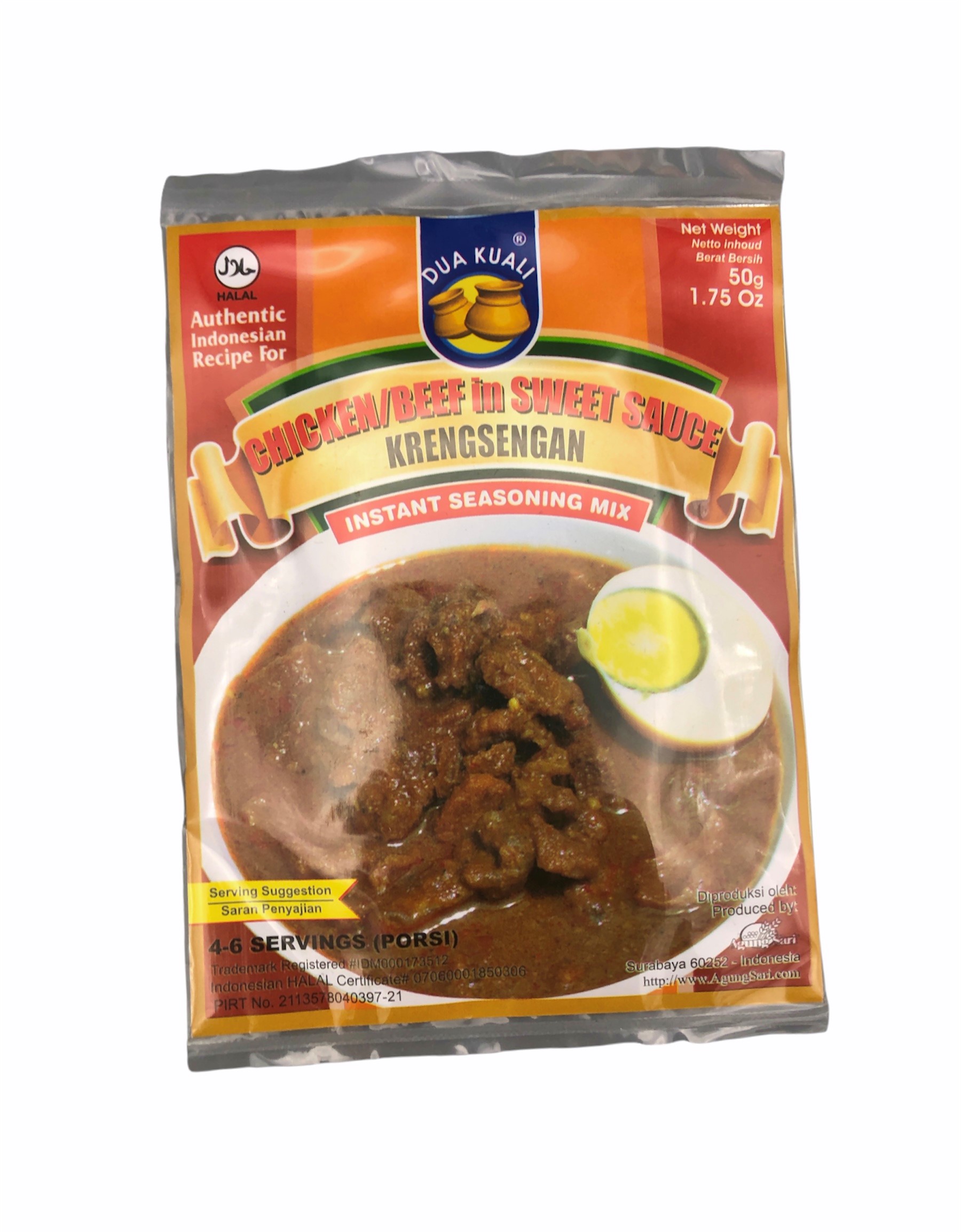 Krengsengan, Dua Kuali, 50g