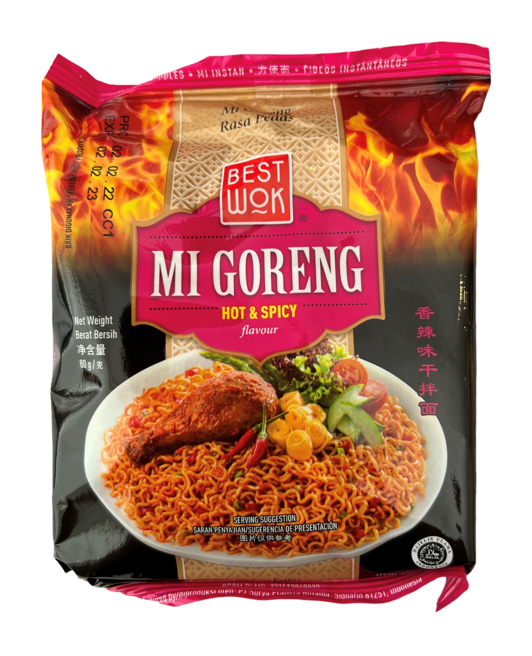 Mi Goreng Hot & Spicy, Best Wok, 80g