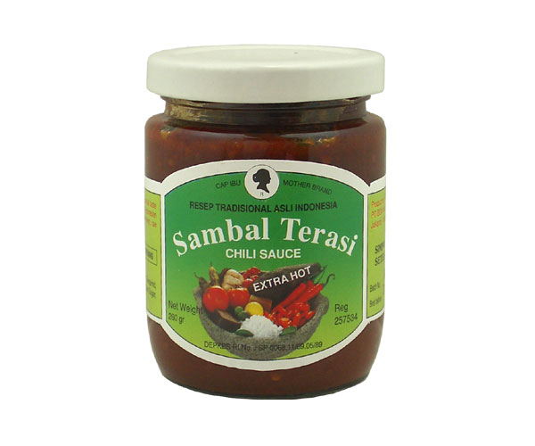 Sambal Terasi, scharf, Cap Ibu, 260g