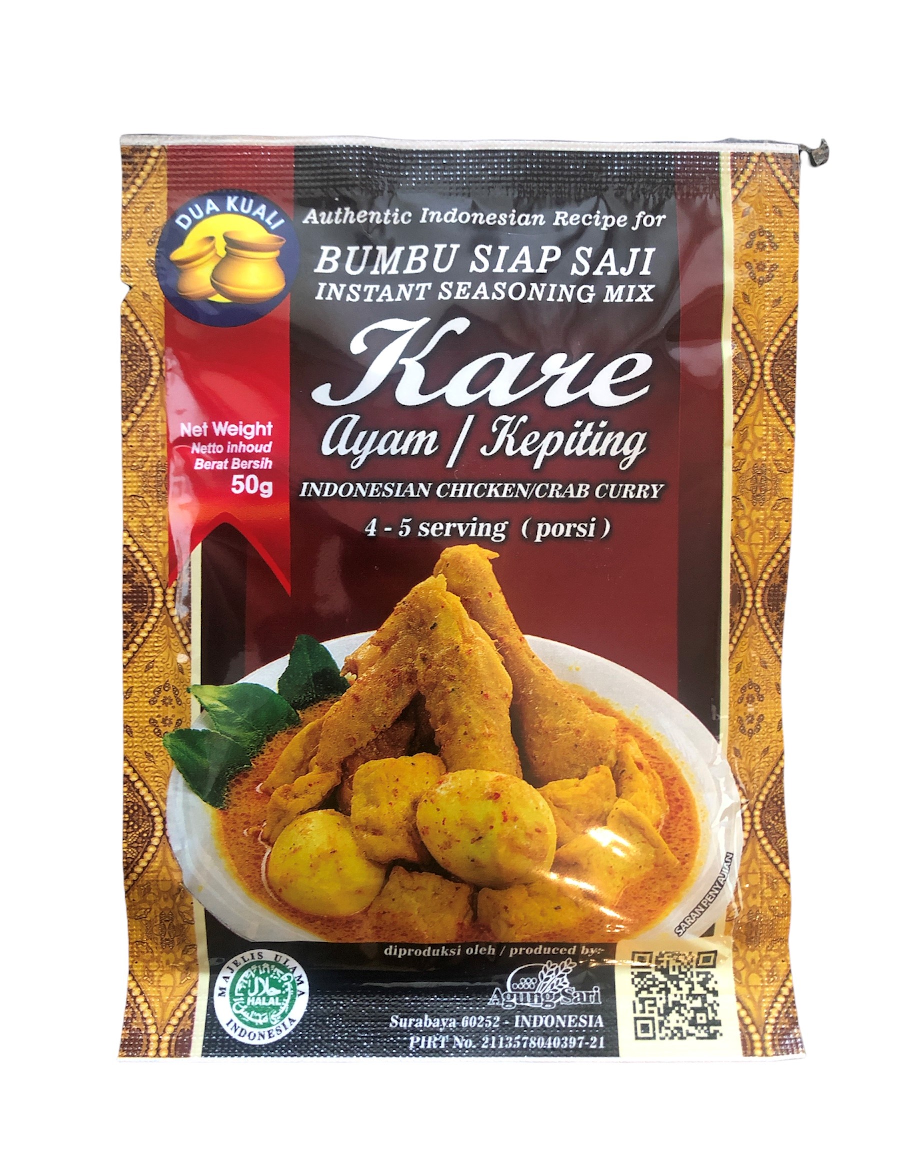 Kare Ayam, Dua Kuali, 50g