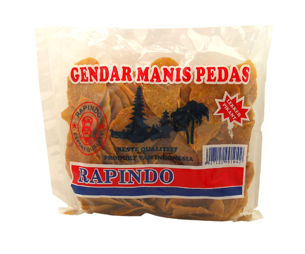 Krupuk Gendar Manis Pedas, süß-scharf, Nesia, 200g