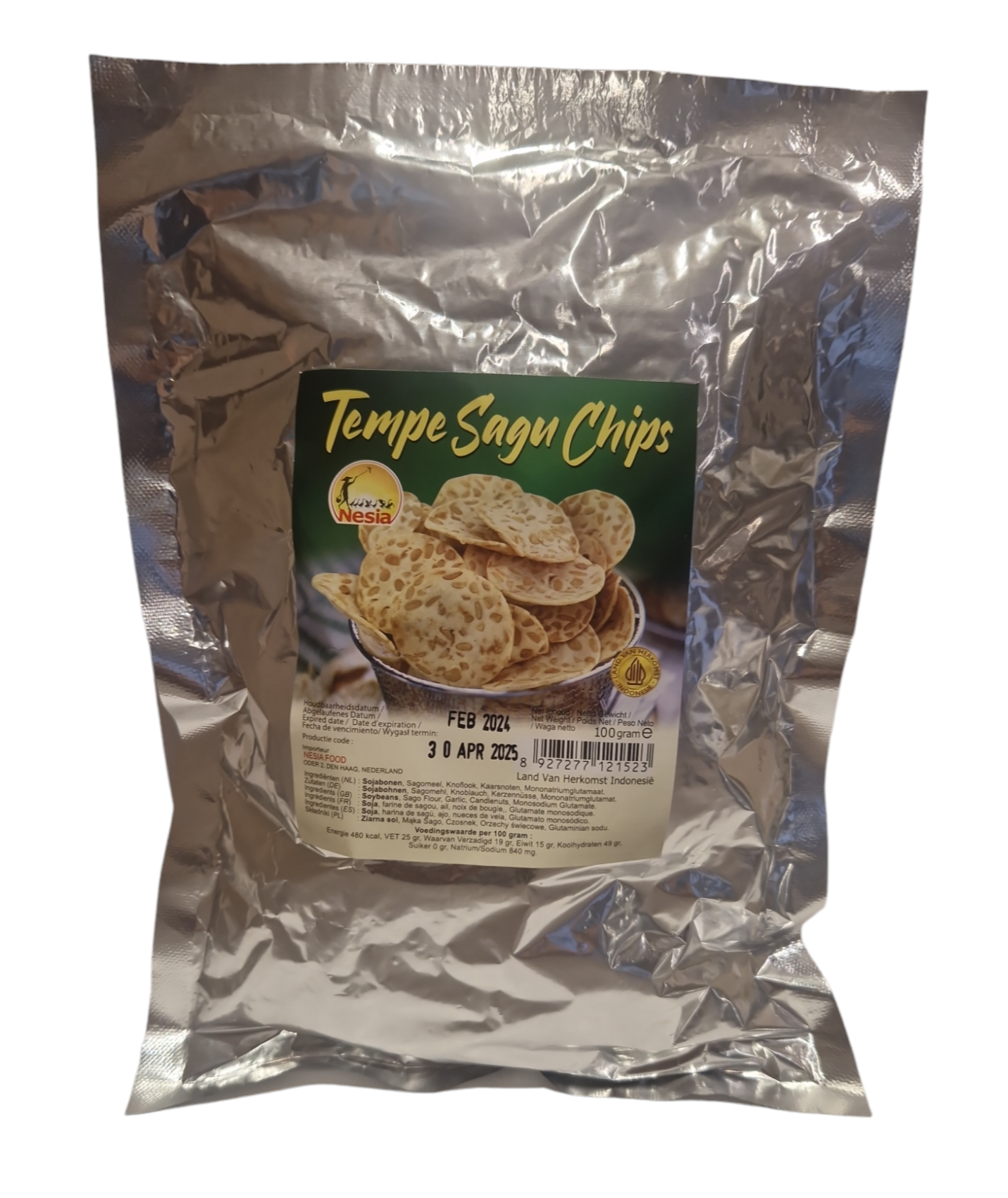 Tempe Sagu Chips, 100g