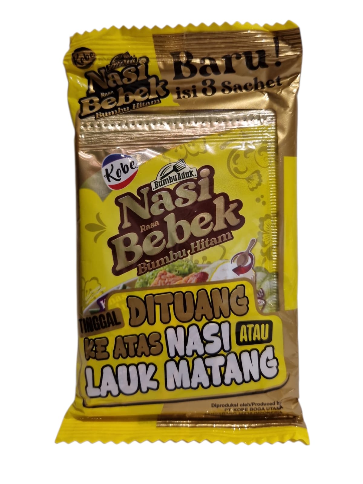 Bumbu Aduk Nasi Rasa Bebek Bumbu Hitam, Kobe, 60g