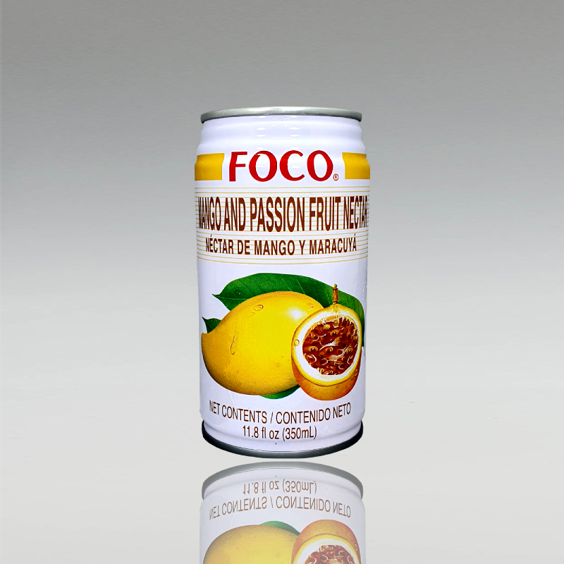 Mango und Passionsfruchtgetränk, Foco, 350ml
