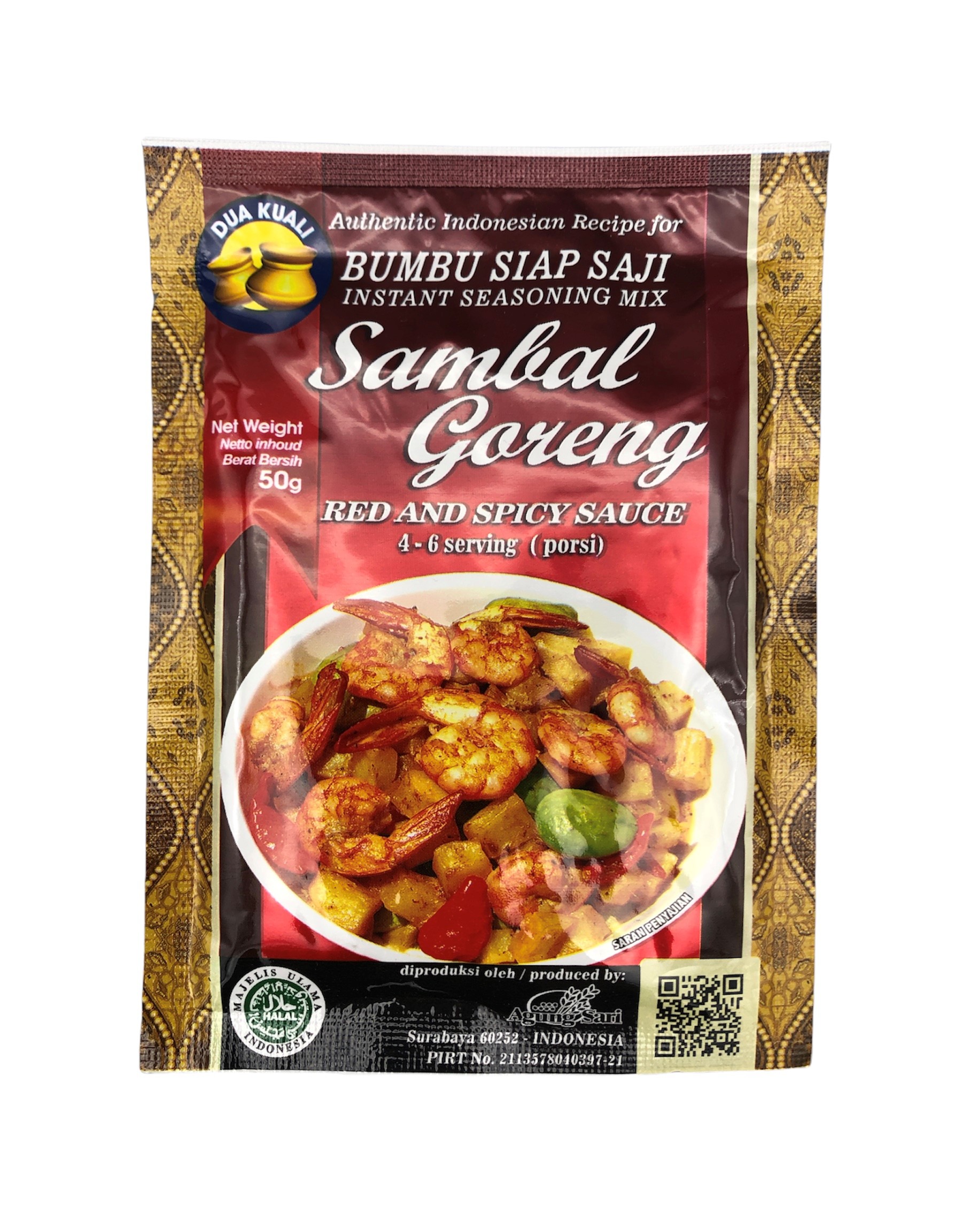 Sambal Goreng, Dua  Kuali, 50g