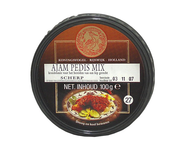 Ajam Pedis Mix, Koningsvogel, 100g