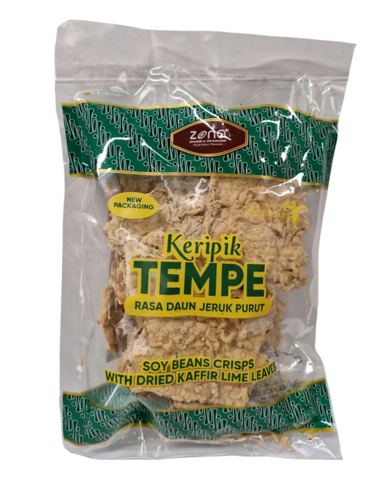 Kripik Tempe mit Limonenblättern, Zona, 200g
