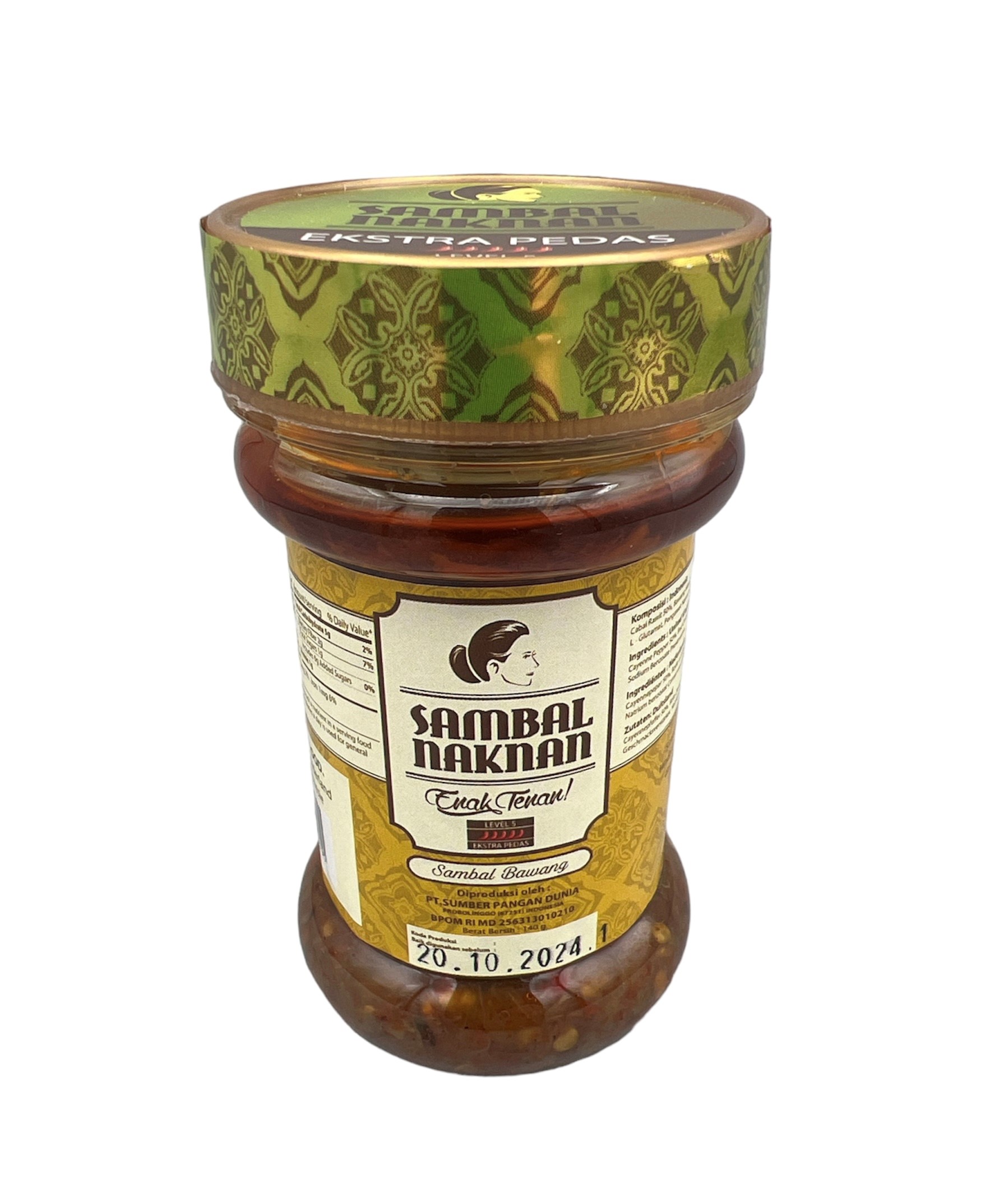 Sambal Bawang Level 5, Naknan, 140g