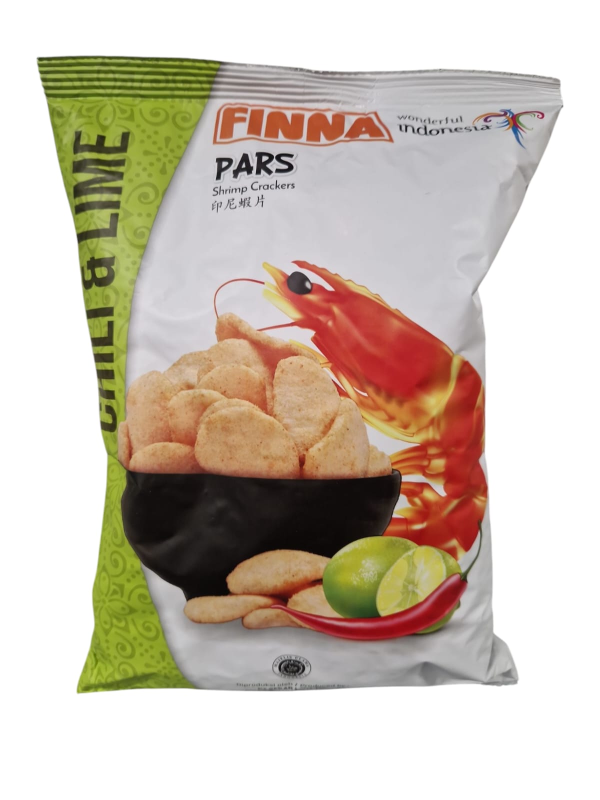 Shrimpkrupuk "Chili & Lime" gebraten, Finna, 70g