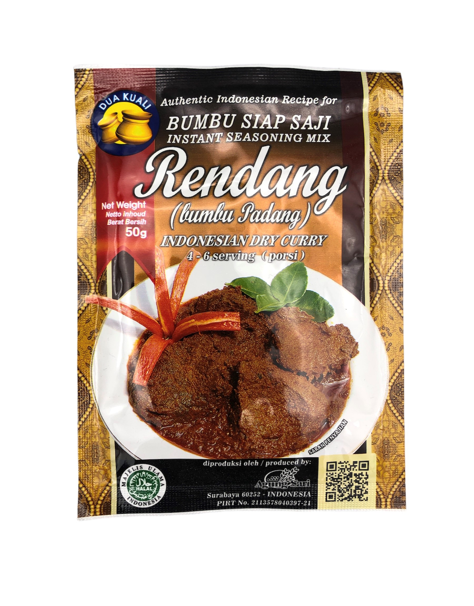 Rendang Padang, Dua Kuali, 50g