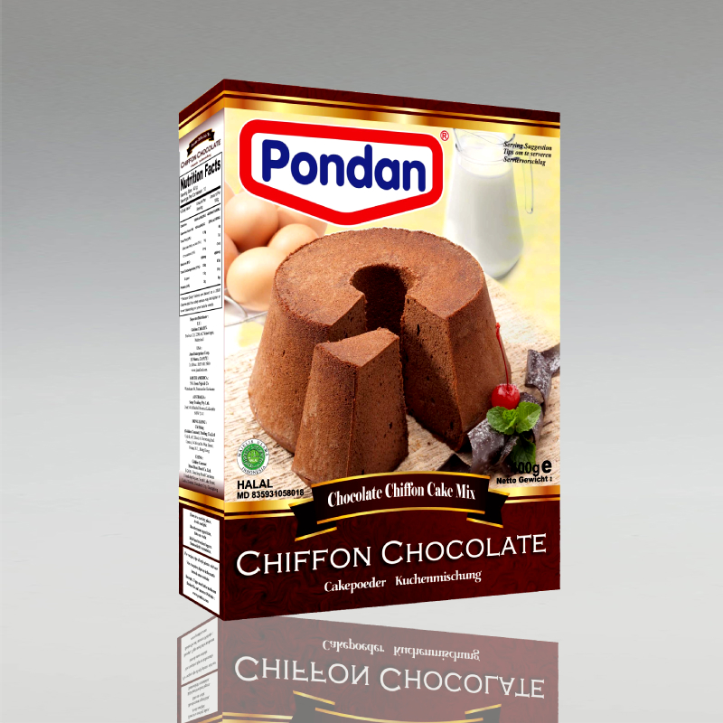Chiffon Chocolate, Pondan, 400g
