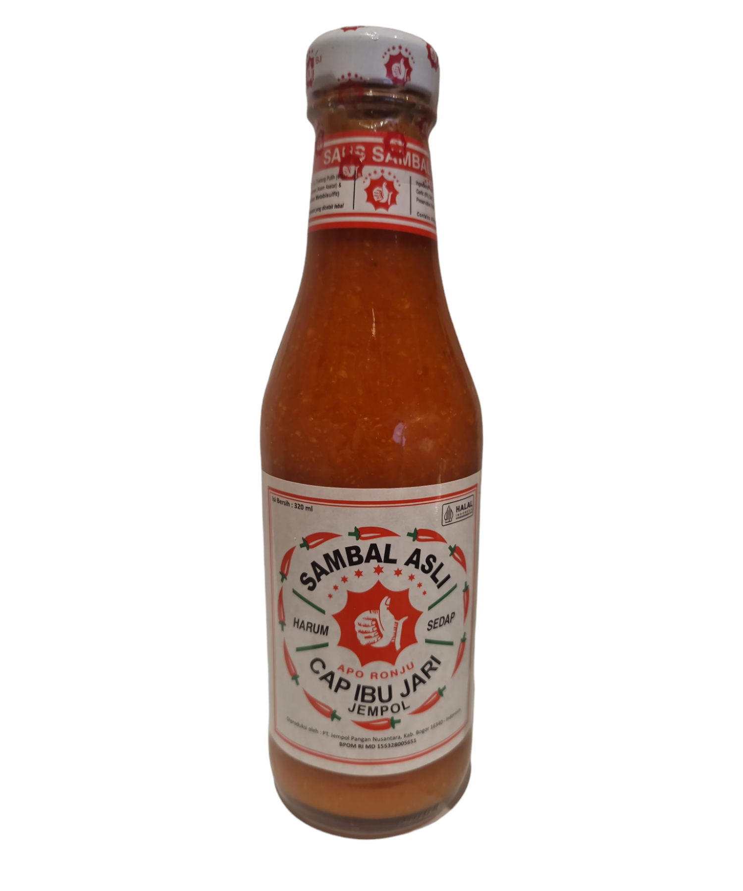 Sambal Asli, Cap Ibu Jari Jembol, 320ml