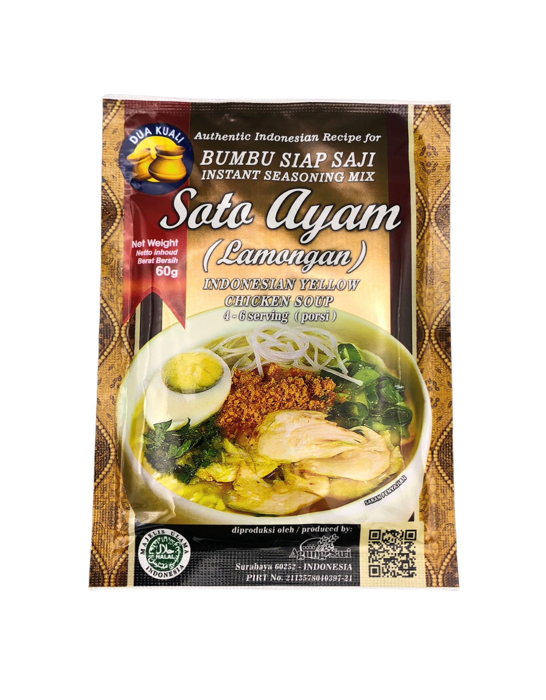 Soto Ayam (Lamongan), Dua Kuali, 60g
