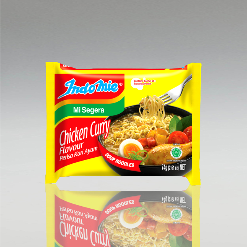 1 Karton (40 Stück) Indomie Chicken Curry Flavour