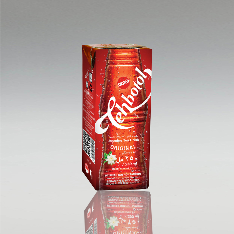 1 Karton Tehbotol Less Sugar, Sosro, 24 x 250ml